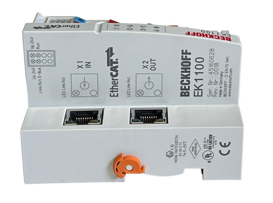 NEW BECKHOFF EK1100-0000 / EK1100 EtherCAT COUPLER MODULE 24VDC OEM