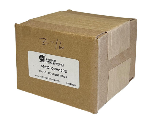 NEW SEALED ATC 3-0322B005A12CS / 322B-005-A-12CS CYCLE PROGRESS TIMER 332B NSFS