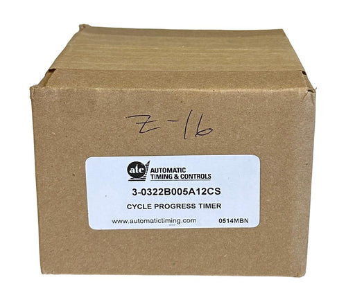 NEW SEALED ATC 3-0322B005A12CS / 322B-005-A-12CS CYCLE PROGRESS TIMER 332B NSFS