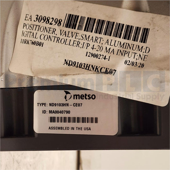 NEW METSO NELES ND9103HN-CE07 / ND9103HNCE07 ND9000 SMART VALVE CONTROLLER NSMP