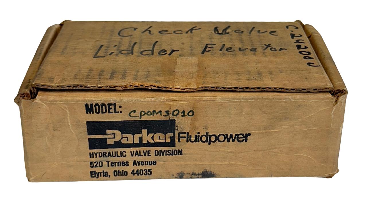 NEW PARKER CP0M3D-10GU / CP0M3D-10 HYDRAULIC PILOT CHECK VALVE NSMP
