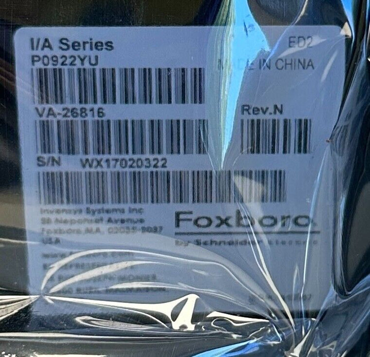 NEW FOXBORO P0922YU / VA-26816 I/A SERIES POWER SUPPLY Rev. N FPS400-24 NSMP