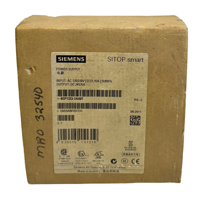 NEW SEALED SIEMENS 6EP1333-2AA01 / 6EP13332AA01 SITOP smart POWER SUPPLY NSFS