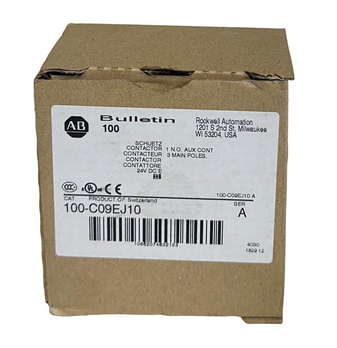 NEW ALLEN BRADLEY 100-C09EJ10 /A BULLETIN 100 CONTACTOR 24VDC 3P 100C09EJ10 NSMP