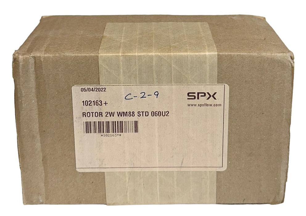 NEW SEALED SPX FLOW 102163+ ALLOY TWIN-BLADE ROTOR 2W WM88 STD 060U2 NSFS