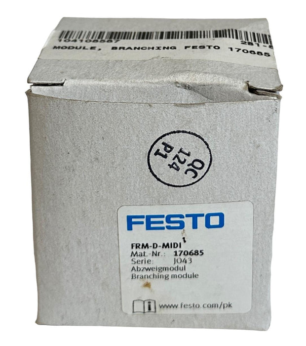 NEW FESTO FRM-D-MIDI / 170685 BRANCHING MODULE FRM SERIES 0-16BAR NSMP