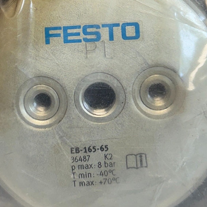 NEW FESTO EB-165-65 / 36487 BELLOW CYLINDER 8BAR SINGLE-ACTING 65mm STROKE NSMP