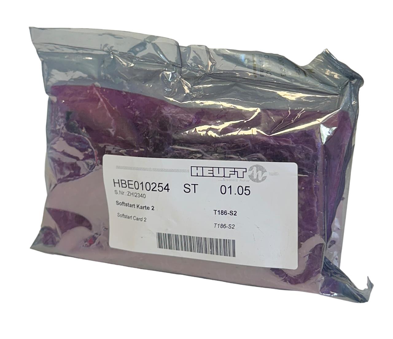 NEW SEALED HEUFT HBE010254 ST 01.05 SOFT START CARD 2 T186-S2 OEM NSFS