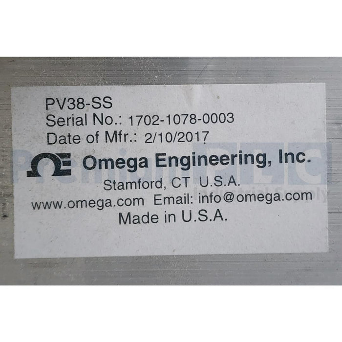 NEW OMEGA PV38-SS ELECTRONICALLY CONTROLLED PROPORTIONING VALVE 3/8", 1/2" NPTF