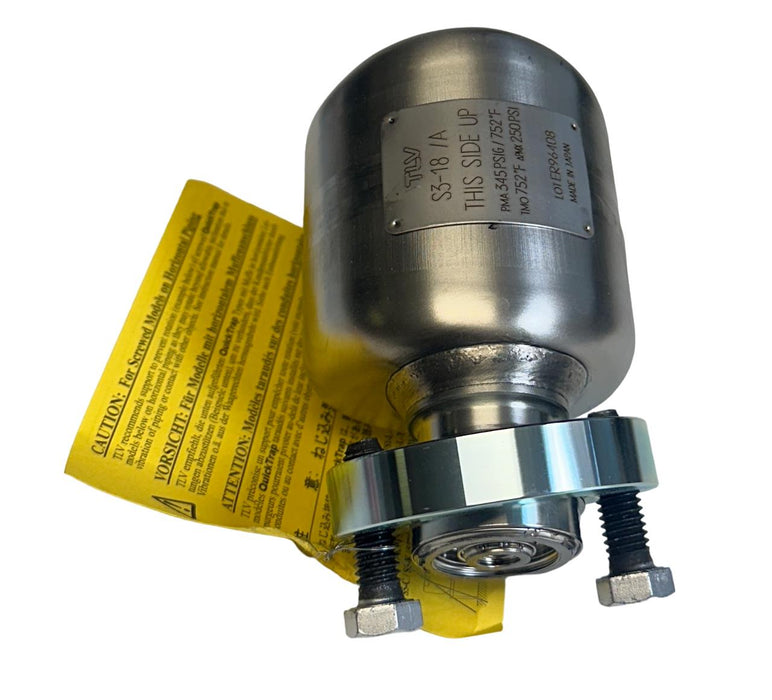 NEW TLV S3-18/A / 1036624 QuickTrap STEAM TRAP TYPE 316L SS NSMP