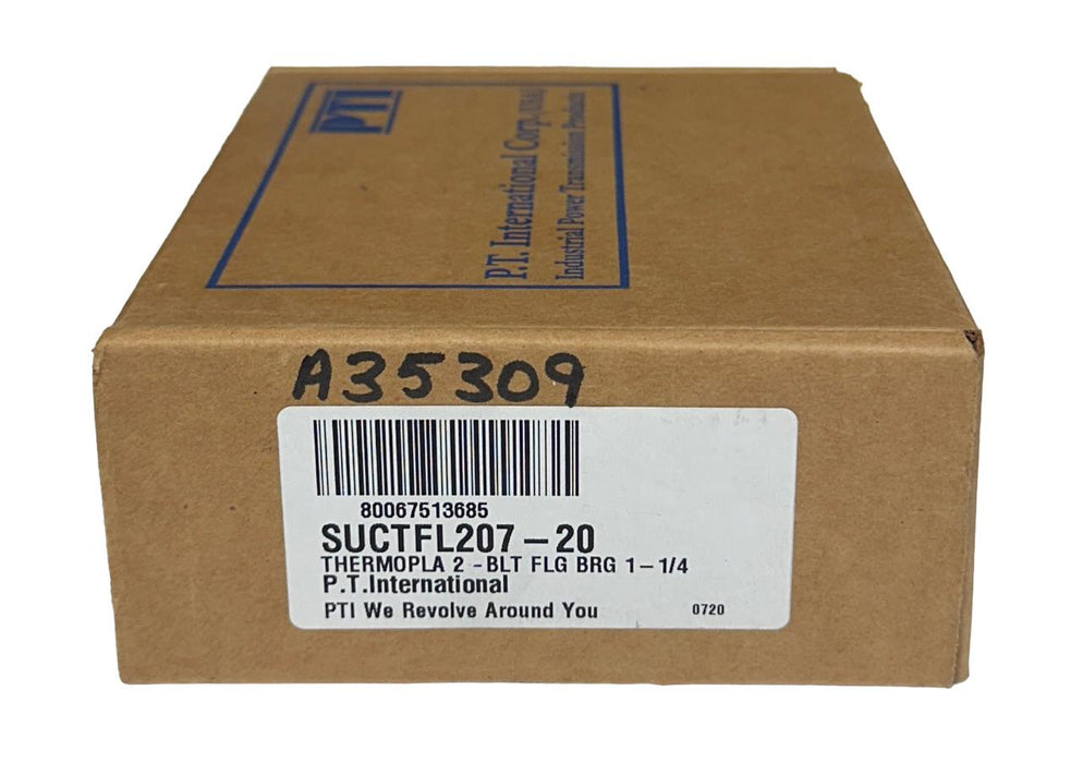 NEW PTI SUCTFL207-20 / SUCTFL20720 THERMOPLASTIC 2-BOLT FLANGE BEARING 1-1/4''