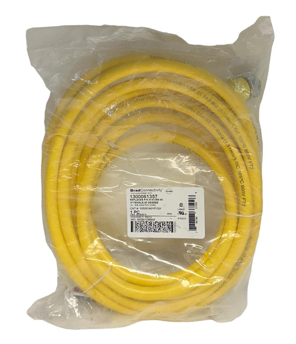 NEW WOODHEAD BRAD 1300061357 / 105001A01F1501 5P CORDSET REPLACE 41372SS-90 NSFS