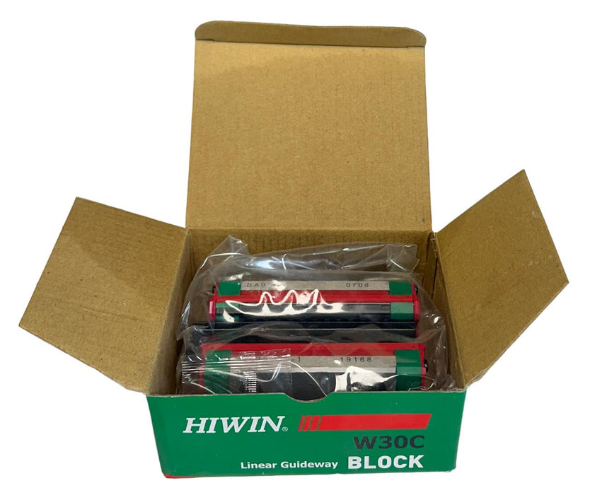 2 NEW HIWIN HGW30CCZ0 LINEAR GUIDEWAY BEARING BLOCK W30C HG30C NSMP