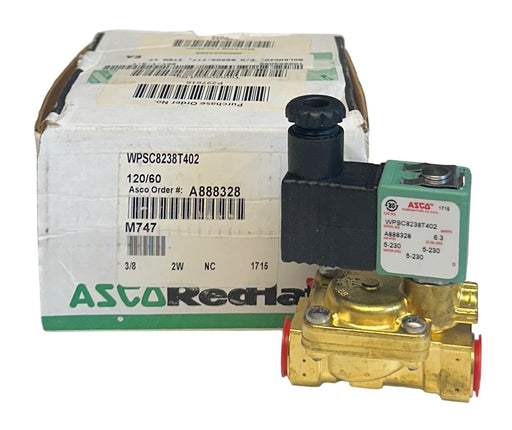 NEW ASCO WPSC8238T402 RedHat SOLENOID VALVE 6.3W 5-230PSI 110/120V COIL NSMP