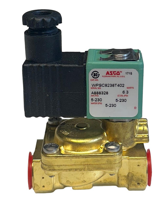 NEW ASCO WPSC8238T402 RedHat SOLENOID VALVE 6.3W 5-230PSI 110/120V COIL NSMP