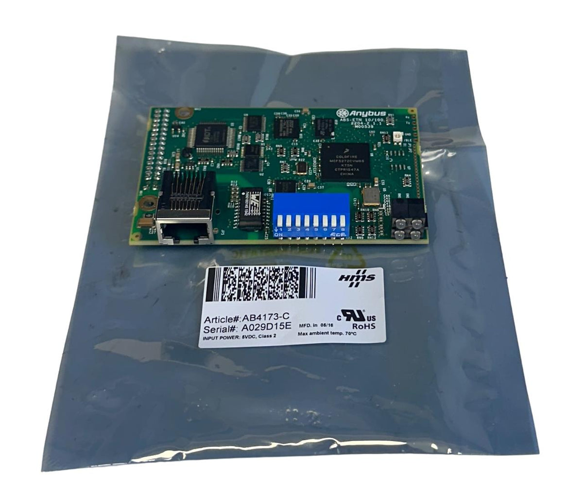 NEW HMS ANYBUS AB4173-C / ABS-ETN / HMS-020901-B EtherNet/IP MODULE 5V ...