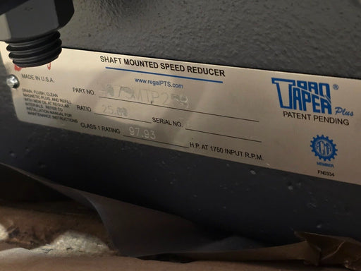 NEW BROWNING 407SMTP25B / PJ0008 HYDROIL SHAFT MOUNT SPEED REDUCER 25:1 RATIO