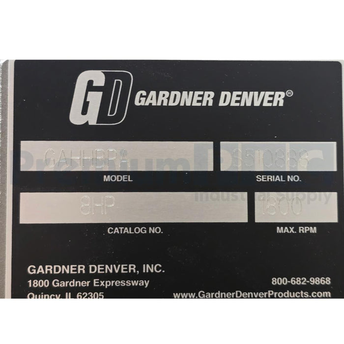 NEW GARDNER DENVER GAHHBPA 8HP SUTORBILT LEGEND PD AIR BLOWER 1800RMP 8HP-BHC
