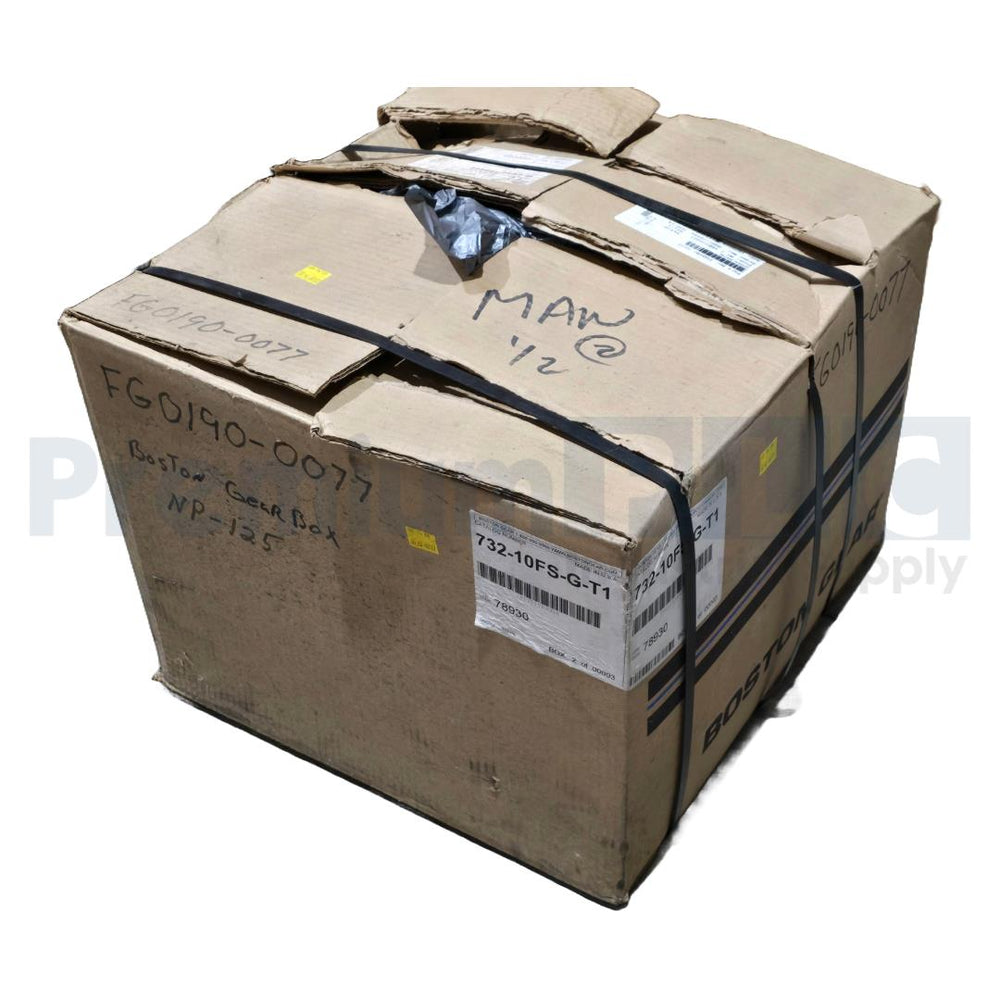 NEW BOSTON GEAR 732-10FS-G-T1 / FG0190-0077 GEARBOX SPEED REDUCER 10:1 78930