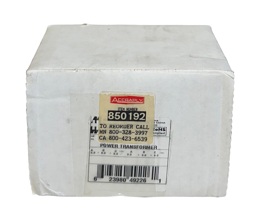 HAMMOND ACCRAPLY 185E24 / 850192 POWER TRANSFORMER 115/230V 50/60Hz 820mA NSMP