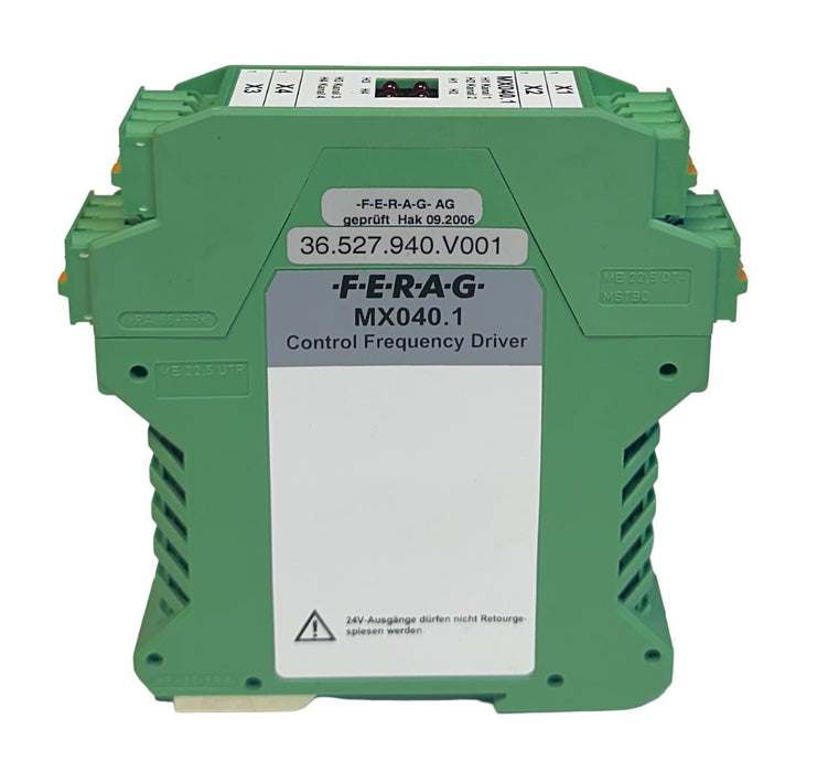 FERAG MX040.1 / 36.527.940.V001 CONTROL FREQUENCY DRIVER 24V DIN-MOUNT NSNP