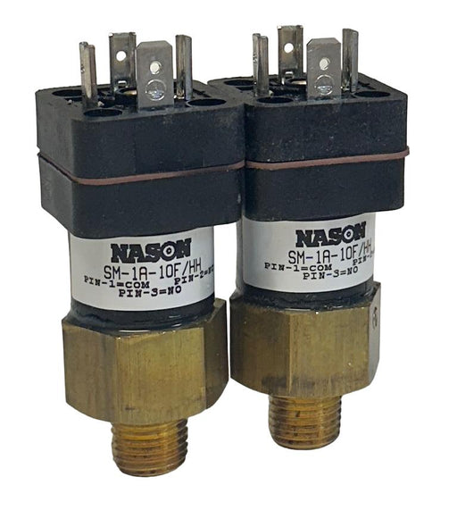 2 NASON SM-1A-10F/HH / SM1A10FHH LOW-PRESSURE INDICATOR SWITCHES 3-PIN NSNP