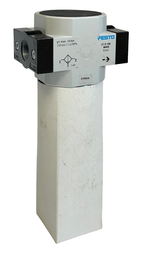 FESTO LF-D-5M-MAXI / 186464 COMPRESSED AIR FILTER W/ SEPARATOR 240PSI NSNP