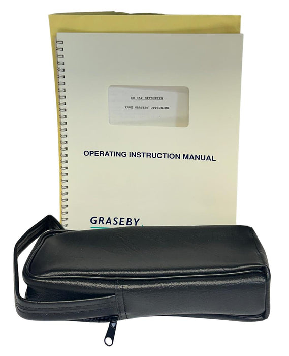 GRASEBY OPTRONICS GO 352 / GO352 OPTOMETER 3-1/2 DIGIT LCD DISPLAY W/ CASE NSMP