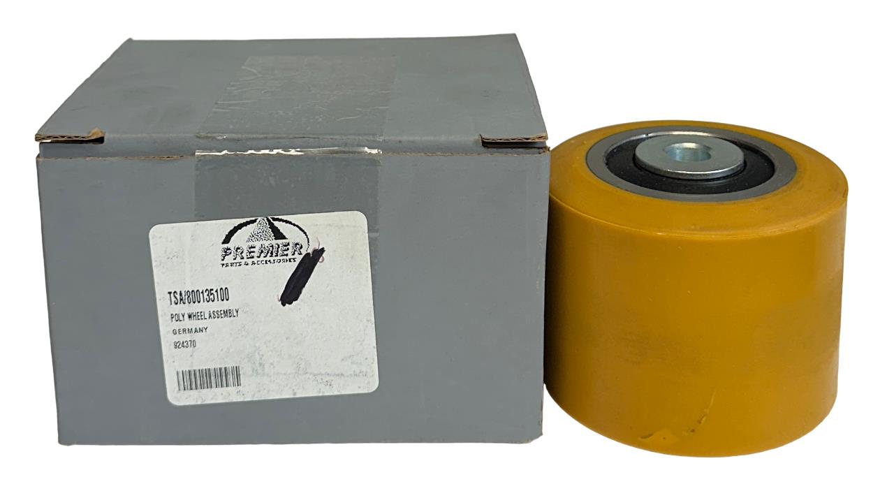 HYSTER PREMIER 800135100 / HY800135100 OEM POLY WHEEL ASSEMBLY FOR FORKLIFT NSMP