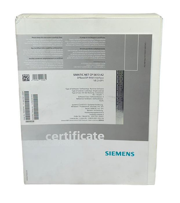 SIEMENS 6GK1561-3AA01 / 6GK15613AA01 SIMATIC NET CP 5613 A2 V8.2+SP1 *READ NSMP