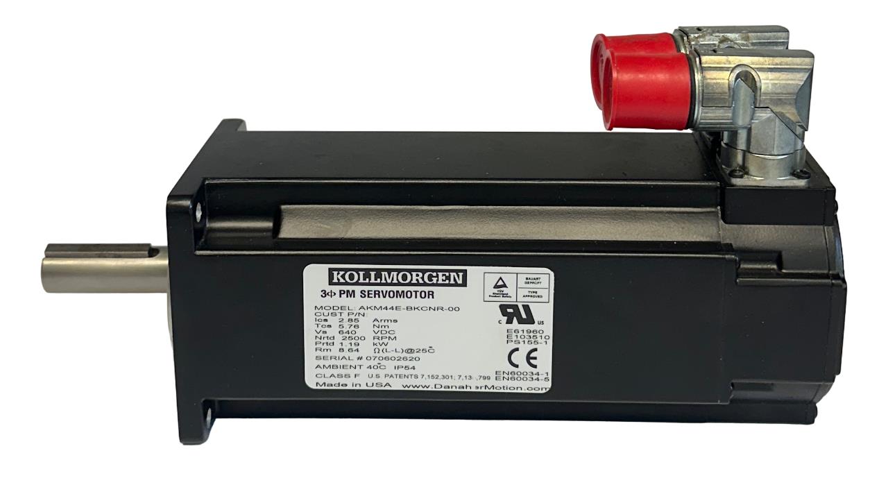 KOLLMORGEN AKM44E-BKCNR-00 / AKM44EBKCNR00 30 PM SERVO MOTOR 5.76Nm 1.19kW NSNP