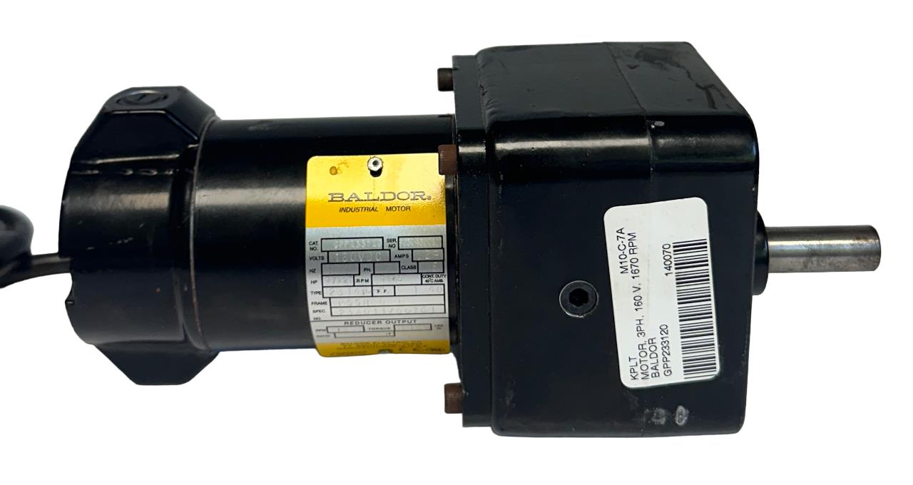 BALDOR GPP233120 / 23A011Z007G1 DC GEAR MOTOR 180VDC 1/22HP 2314P .29A USNP