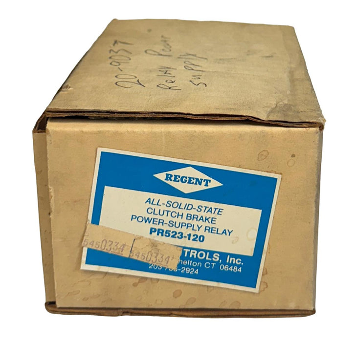 REGENT CONTROLS PR523-120 / PR523120 SOLID-STATE CLUTCH BRAKE RELAY 120VAC NSMP