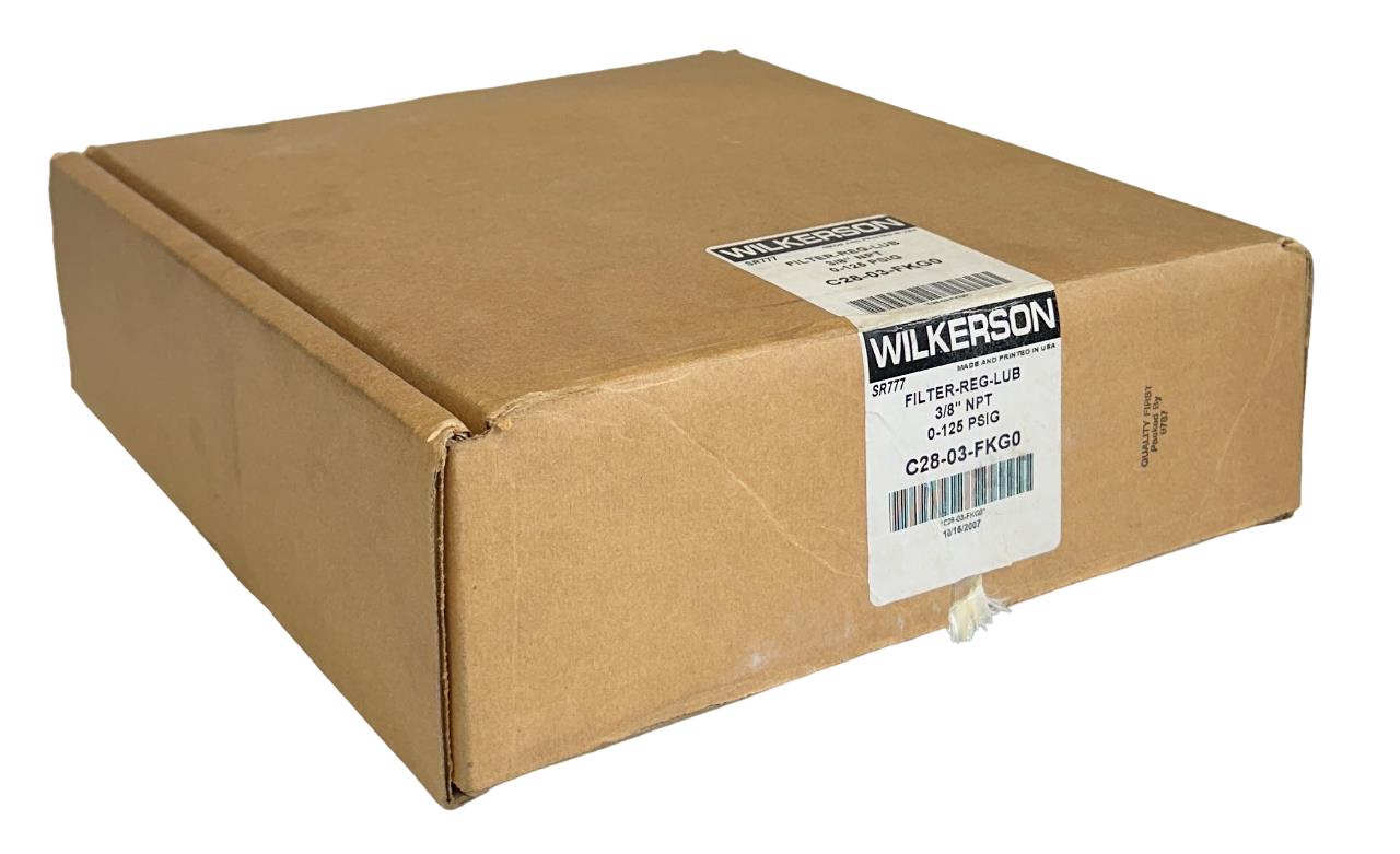 WILKERSON C28-03-FKG0 / C2803FKG0 FILTER-REG-LUB ASSY 3/8'' TP311 0-125PSIG NSMP