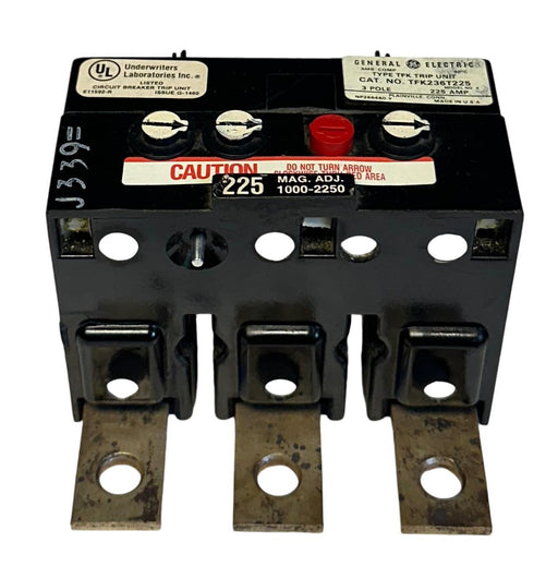 GENERAL ELECTRIC TFK236T225 TYPE TFK TRIP UNIT FOR CIRCUIT BREAKER 225A 3P NSMP