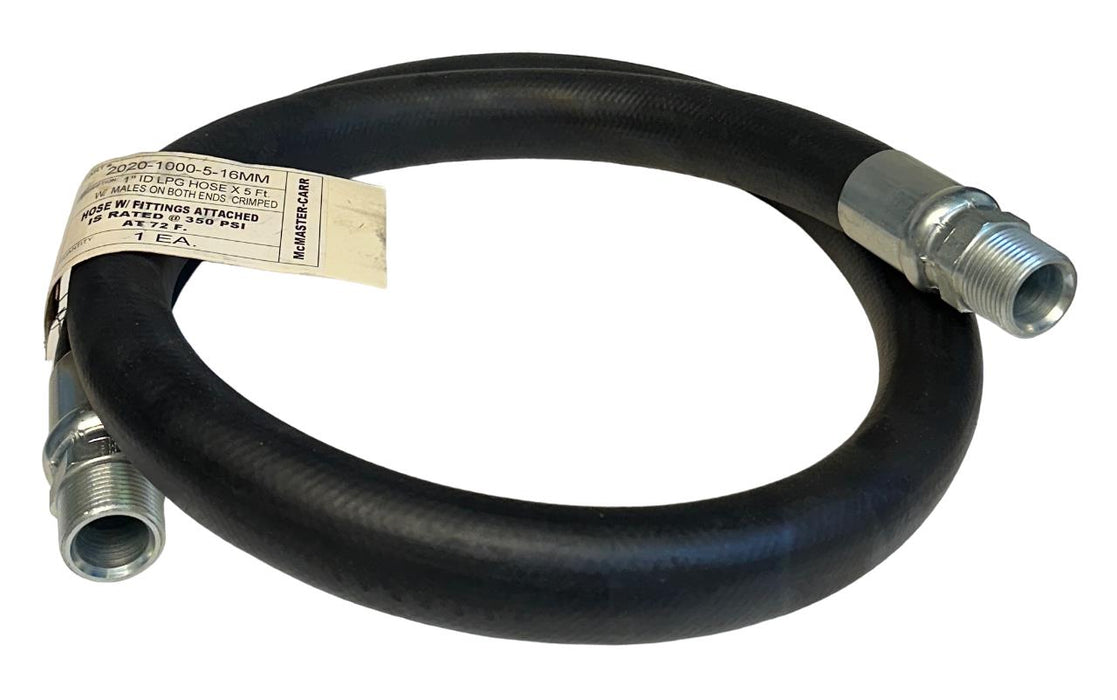 McMASTER-CARR 2020-1000-5-16MM / 20201000516MM 1'' ID LPG HOSE 5FT MALE END NSNP