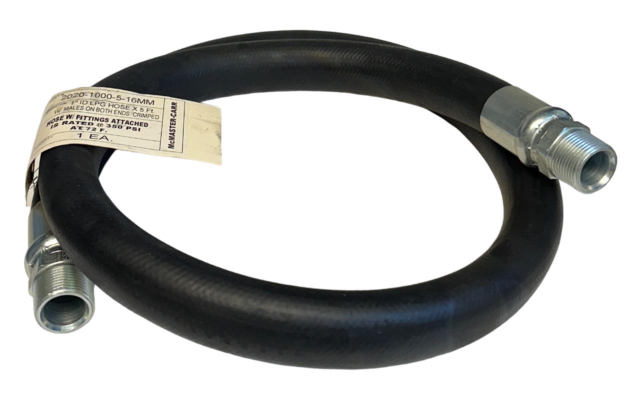 McMASTER-CARR 2020-1000-5-16MM / 20201000516MM 1'' ID LPG HOSE 5FT MALE END NSNP