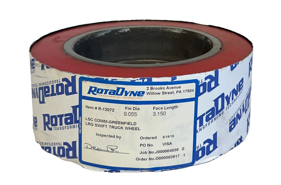 ROTADYNE R-12072 / R12072 LRG SWIFT TRUCK WHEEL 9.055'' DIA 3.150'' FACE NSNP