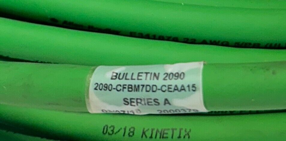 ALLEN BRADLEY 2090-CFBM7DD-CEAA15 /A Kinetix MOTOR FEEDBACK SERVO CABLE 15M NSNP