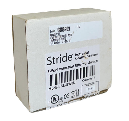 AUTOMATION DIRECT STRIDE SE-SW8U / SESW8U 8-PORT INDUSTRIAL EtherNet SWITCH NSMP