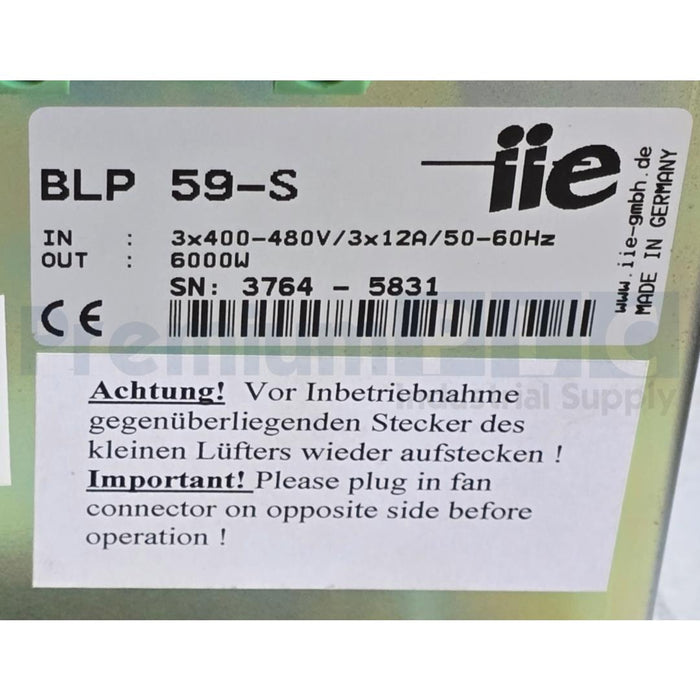 NEW UV Technik IIE BLP 59-S / BLP59S UV AC POWER SUPPLY BALLASTS 6000W NSNP