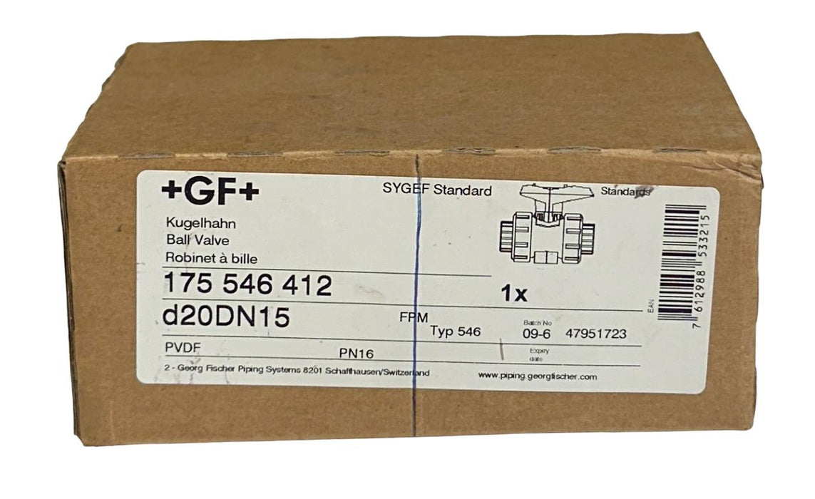 +GF+ GEORG FISCHER 175.546.412 / 175546412 MANUAL BALL VALVE 1/2'' SYGEF NSMP