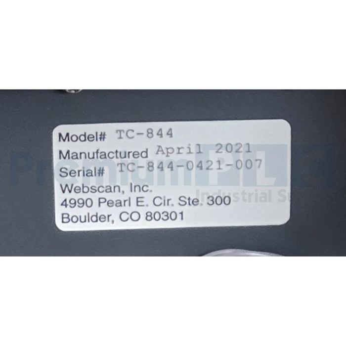 COGNEX WEBSCAN TC-844 / TC844 TruCheck OPTIMA 2D BARCODE VERIFIER USB W/ASS NSNP