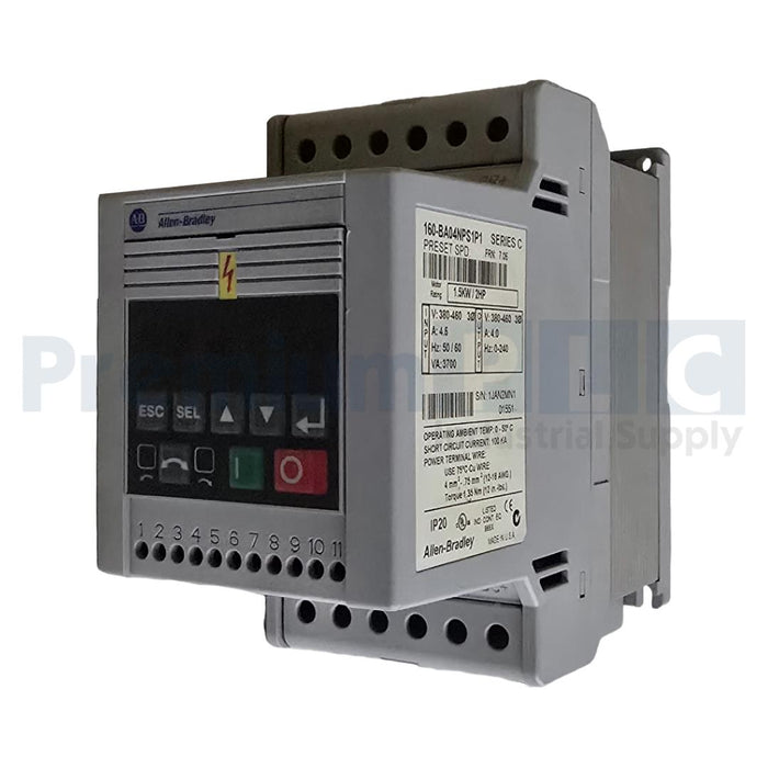 ALLEN BRADLEY 160-BA04NPS1P1 /C 160 SSC VARIABLE SPEED DRIVE 1.5kW/2HP FRN 7.06