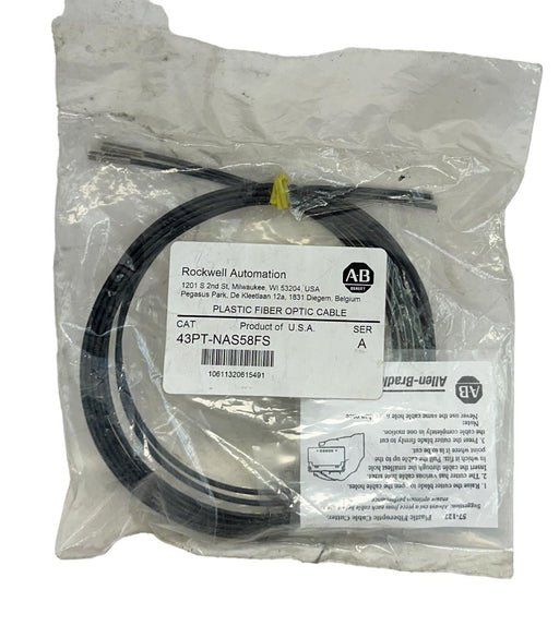ALLEN BRADLEY 43PT-NAS58FS /A PLASTIC FIBER OPTIC CABLE 2M 43PTNAS58FS NSFS