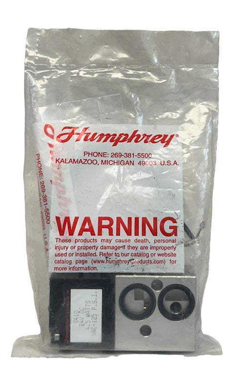 HUMPHREY S410 SOLENOID VALVE SERIES 410 24VDC 4.5W 125VAC NSFS