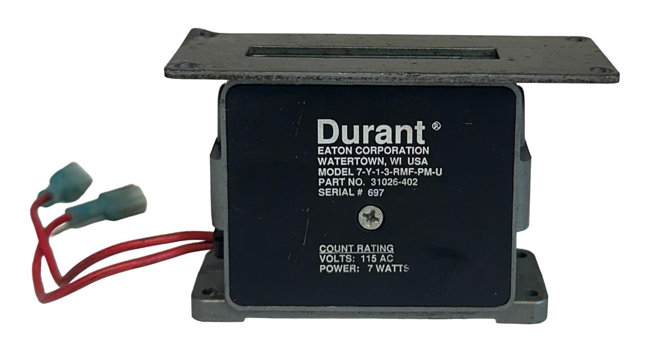 EATON DURANT 7-Y-1-3-RMF-PM-U / 31026-402 COUNTER 7-DIGIT 115VAC 7W USNP