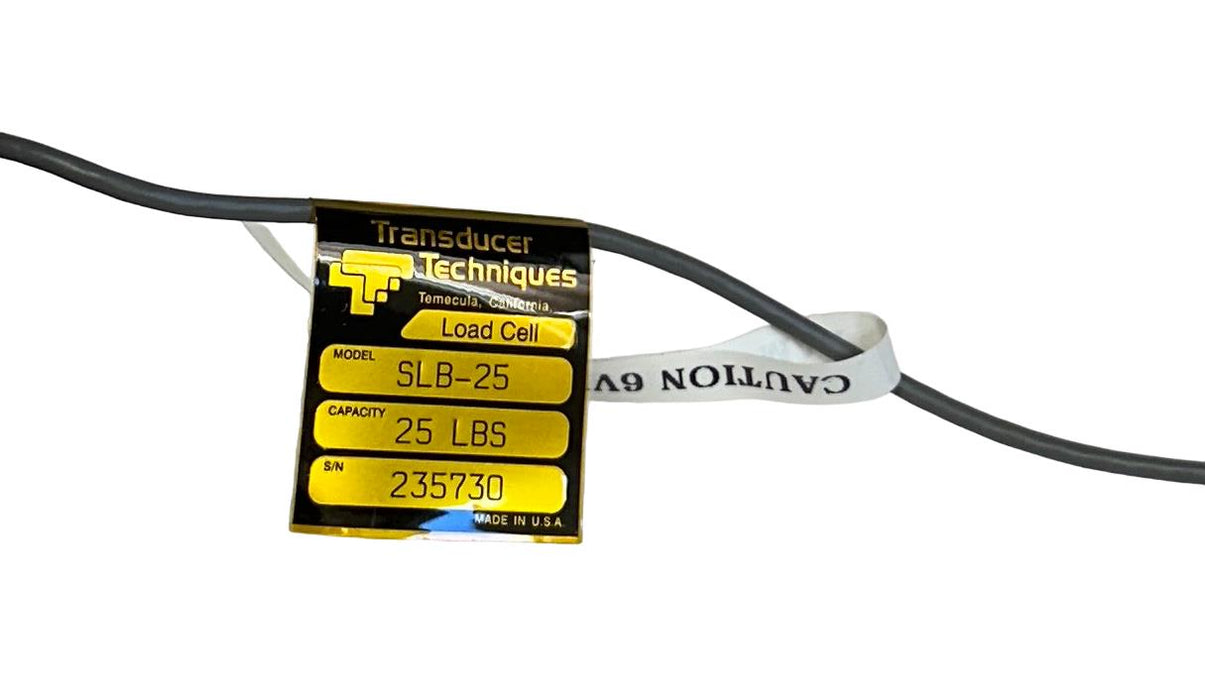 TRANSDUCER TECHNIQUES SLB-25 / SLB25 BUTTON LOAD CELL 6VDC 25LB CAPACITY NSNP