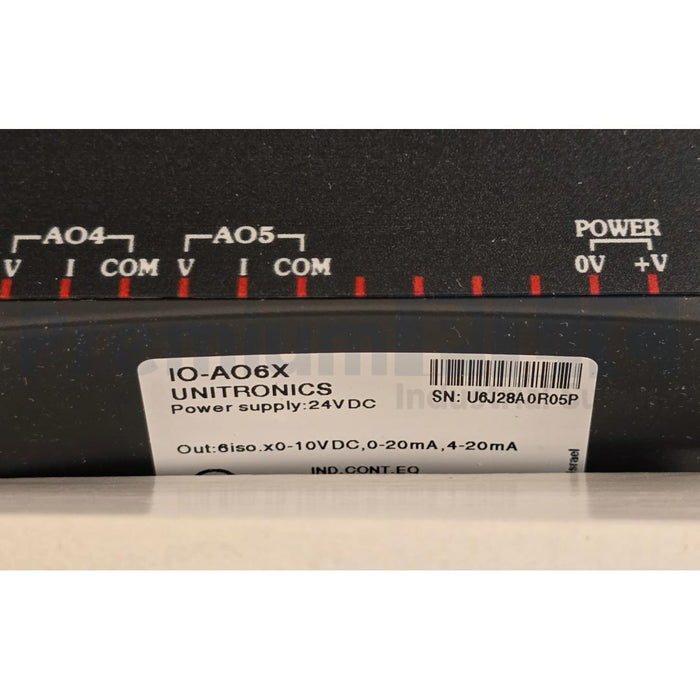 NEW UNITRONICS IO-AO6X / IOAO6X VISION SERIES POWER SUPPLY MODULE 24VDC NSMP