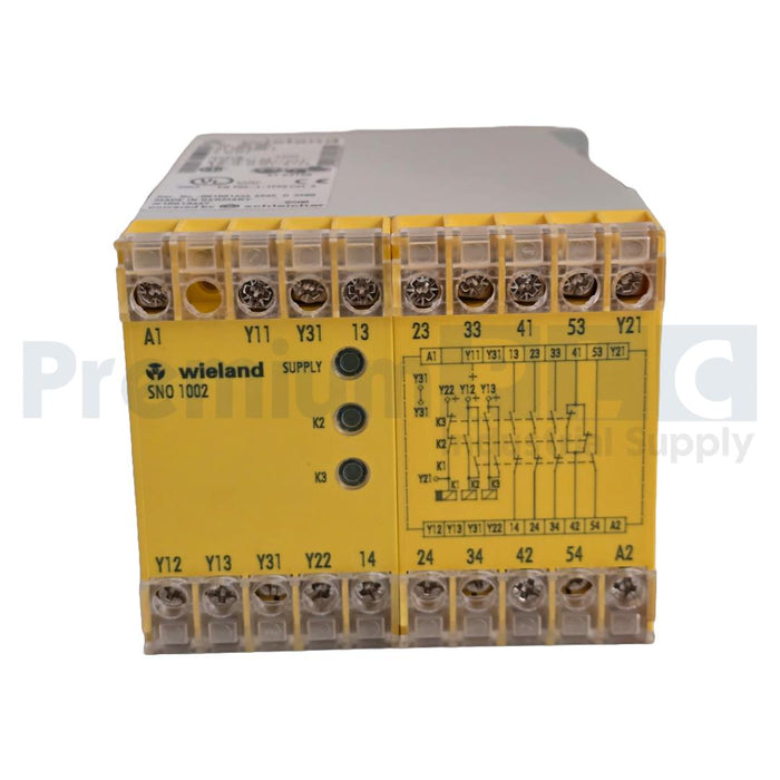 NEW WIELAND SCHLEICHER SNO1002 R1.188.0200.3 SAFETY RELAY 24VDC SNO 1002 NSNP
